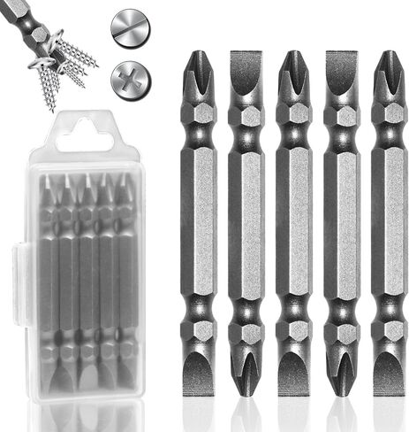 12Pcs PH2-T25 Impact Double End Screwdriver Bit Set,2.56'' PH0-T10 PH1-T15,T20,PH2-T27 T30 Bits Magnetic S3 Alloy Steel for Impact Driver in Kuwait