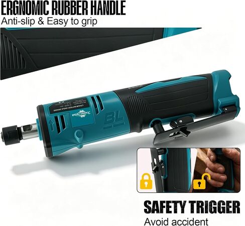 Cordless Line Die Grinder 12V - 3-Speed Power Die Grinders Max 24500RPM, 1/4" Straight Die Grinder Kit with 2.0Ah Battery & Charger for Grinding, Cutting, Polishing in Saudi Arabia