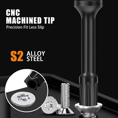 Screwdriver Bit Set 2" 41PCS(Metric&SAE Hex/Torx/PH/PZ/SL), Magnetic Impact Drill Bit Set with CNC S2 Steel Tip,Security Bit Set with Bit Holder and Storage Cage in Saudi Arabia