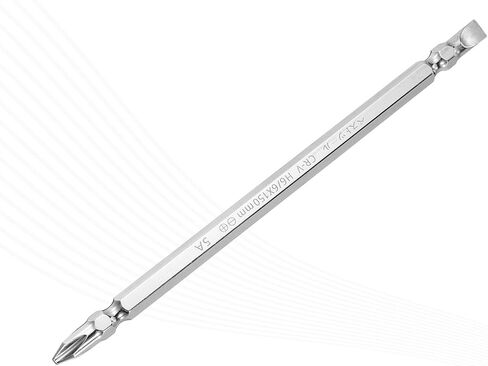 Generic Magnetic Double Ended Screwdriver Bit 6mm PH2/SL6 6"/150mm 1/4" Hex Shank CR-V Steel Phillips Cross Slotted Flat Screw Driver Bit for Power Screwdriver Impact Drill Tool in Saudi Arabia