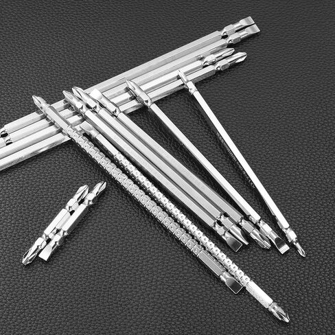 Generic Magnetic Double Ended Screwdriver Bit 6mm PH2/SL6 6"/150mm 1/4" Hex Shank CR-V Steel Phillips Cross Slotted Flat Screw Driver Bit for Power Screwdriver Impact Drill Tool in Saudi Arabia