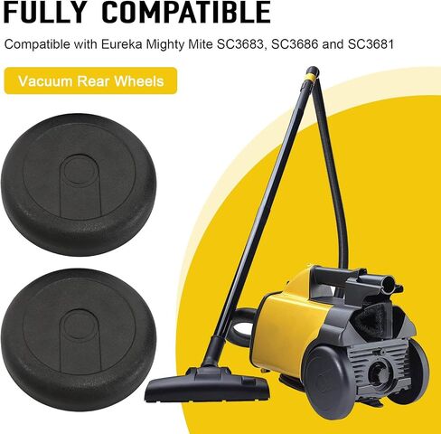 15409-119N Vacuum Rear Wheels Part for Eureka Mighty Mite 3600 Series Vacuums, SC3683, SC3686 and SC3681, Vacuum Cleaner Rear Wheel Replacement (2PACK) in Saudi Arabia