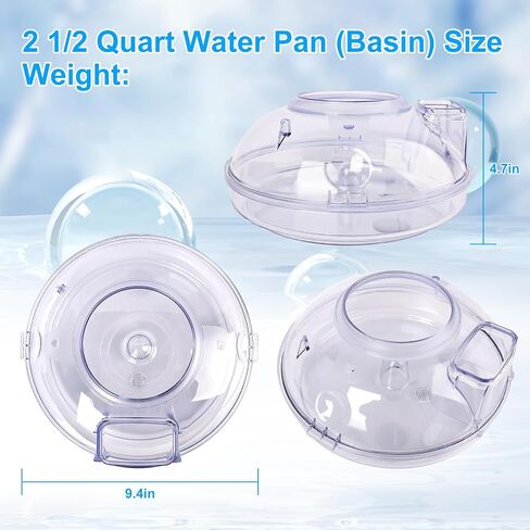 2 1/2 Quart Water Pan (Basin) Fit for Rb Vacuum Cleaner | Replacement for E Serie and E2 Type 12 (Black, Silver, Gold), E2 (Black, Gold 2, Blue 2) Vacuum Cleaning System in Saudi Arabia
