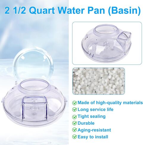 2 1/2 Quart Water Pan (Basin) Fit for Rb Vacuum Cleaner | Replacement for E Serie and E2 Type 12 (Black, Silver, Gold), E2 (Black, Gold 2, Blue 2) Vacuum Cleaning System in Saudi Arabia