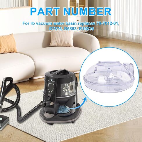 2 1/2 Quart Water Pan (Basin) Fit for Rb Vacuum Cleaner | Replacement for E Serie and E2 Type 12 (Black, Silver, Gold), E2 (Black, Gold 2, Blue 2) Vacuum Cleaning System in Saudi Arabia