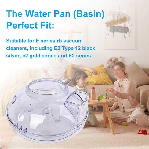 2 1/2 Quart Water Pan (Basin) Fit for Rb Vacuum Cleaner | Replacement for E Serie and E2 Type 12 (Black, Silver, Gold), E2 (Black, Gold 2, Blue 2) Vacuum Cleaning System in Saudi Arabia