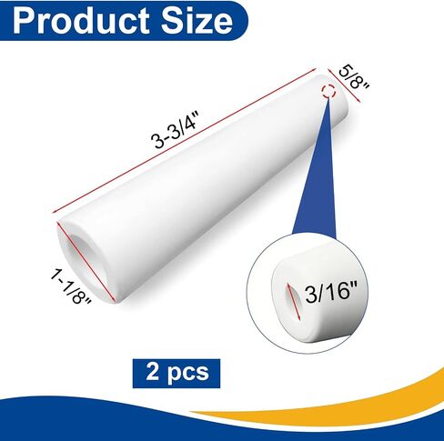 2 Pcs Large Sandblaster Nozzle Tip Ceramic 3/16 Inch ID Large Sandblasting Nozzle Replacement Sandblast Gun Nozzle Sandblasting Consumables in Saudi Arabia
