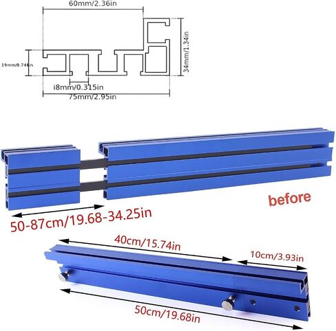 Router Table Fence Router Table Accessories Stable Drill Fence Rail Fence in Saudi Arabia