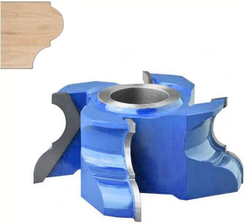 Molding Shaper Cutter 4-Wing Carbide-Tipped for Edge of Countertop Panel Customizable Profiles & Bore 3/4"1"1-1/4"30mm 32mm 35mm 40mm Shaper Accessories Mold-cut in Kuwait