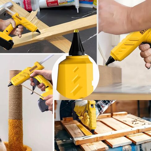 60W Cordless Hot Glue Gun for DeWalt 20V MAX Battery(Battery Not Included),Wireless Power Glue Gun Full Size with 30pcs Glue Sticks for Art DIY Craft Home Repair School (Tool Only) in Kuwait
