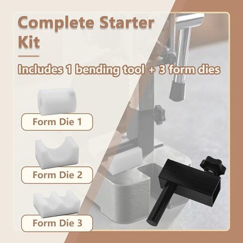 Shaft Arbor Press Replacement Forms for Making Spoon Rings, Bracelets & Jewelry (Press Not Included), Ring Bending Tool Jewelry Press Attachments for Bangle Making, 3-in-1 Arbor Press Attachments in Kuwait