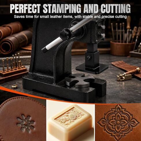 Hand Press Accessory Foot Attachment for Arbor Press 3" x 3" Platen | All-Metal Platen, Flat Base, Die Press Attachment, Leather Stamping & Die Cutting Accessory in Kuwait