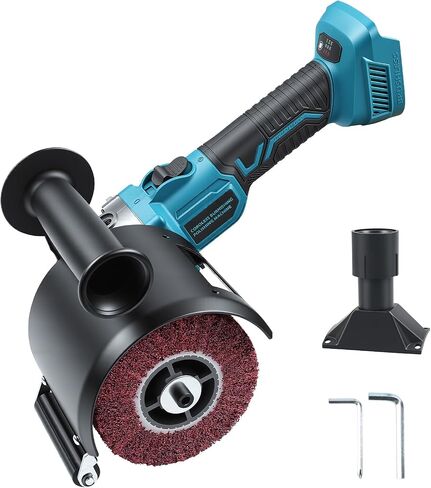 Cordless Burnishing Polishing Machine for Makita 18V Battery, 6 Variable Speed Electric Sander Polisher w/ Guide Wheel, Surface Conditioning Tool for Stainless Steel, Wood, Metal (No Battery) in Kuwait
