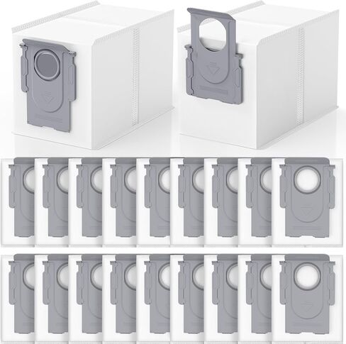 26 Pack QRevo Dust Bags Replacement for Roborock QV 35A, Qrevo S5V, Saros 10/10R, Z70, Curv/Curvx, Q Revo S/Pro/Plus/MaxV/Edge/ S5X/ S5A, S8 MaxV/Max Ultra Robot Vacuum Cleaner in Kuwait