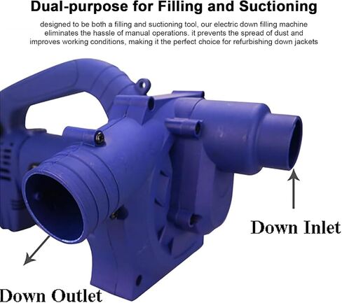 1200W Electric Down Filling Machine, Blowing and Sucking Dual-Purpose with 6 Gear Wind Speed Adjustment,for Factory in Kuwait