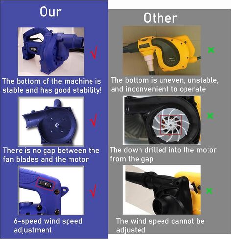 Electric Down Filling Machine for Down Pillow Duvet, with Foot Switch + Hose,6 Gear Wind Speed Adjustment, for Factory in Kuwait