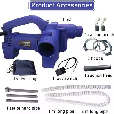 Electric Down Filling Machine for Down Pillow Duvet, with Foot Switch + Hose,6 Gear Wind Speed Adjustment, for Factory in Kuwait