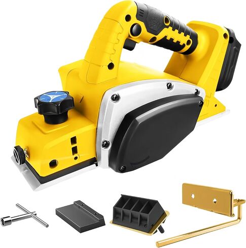 Cordless Handheld Planer Compatible with DeWalt 20V Battery(No Battery) | Electric Wood Planer with 3-1/4 Inch,15000PRM, 0.08" Cut Depth for Woodworking, Carpentry, and Home DIY in Kuwait
