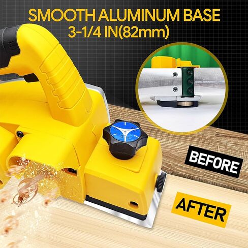 Cordless Handheld Planer Compatible with DeWalt 20V Battery(No Battery) | Electric Wood Planer with 3-1/4 Inch,15000PRM, 0.08" Cut Depth for Woodworking, Carpentry, and Home DIY in Kuwait
