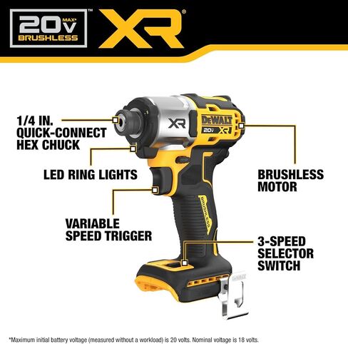 DEWALT 20V MAX XR 3-Speed Hammer Drill and Impact Combo Kit with XR POWERPACK Batteries (DCK2101QQ2) in Kuwait