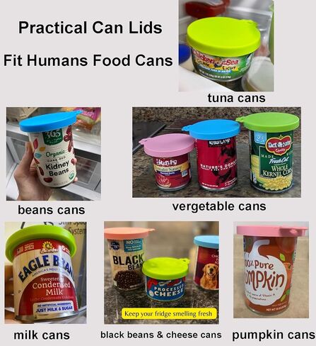 Pet Food Can Covers-Comtim 3 Pack Silicone Can Lids Caps for Dog Cat Wet Food,Universal Size Fit Most Standard Size Canned Dog and Cat Food in Saudi Arabia