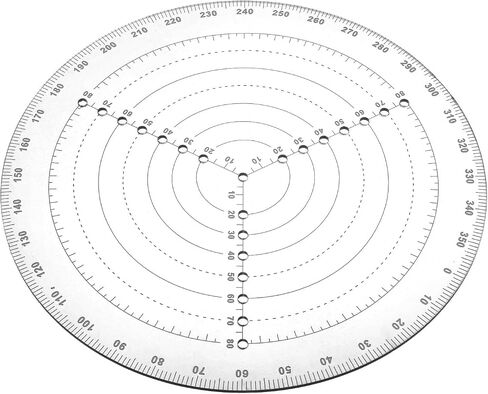Round Center Finder Compass Woodworking Circle Tool Clear Acrylic Lathe Centering Tool Wood Turning Lathe Tools Circle Gauge for Drawing Circles Lathes Work and Woodturners in Kuwait