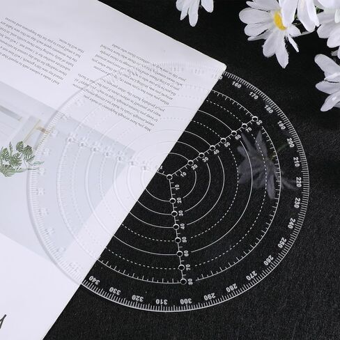 Round Center Finder Compass Woodworking Circle Tool Clear Acrylic Lathe Centering Tool Wood Turning Lathe Tools Circle Gauge for Drawing Circles Lathes Work and Woodturners in Kuwait
