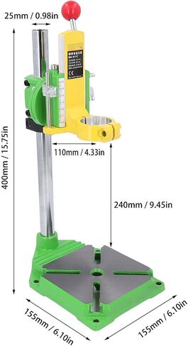 Fafeicy Heavy Duty Drill Press Stand with Precise Drilling, Adjustable Settings, 60mm Travel, 90 Degree Rotatable Floor Drill Press Table for Electric Drills 38-43mm, Fafeicyrye7o8ubin in Kuwait