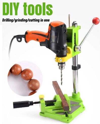 Fafeicy Heavy Duty Drill Press Stand with Precise Drilling, Adjustable Settings, 60mm Travel, 90 Degree Rotatable Floor Drill Press Table for Electric Drills 38-43mm, Fafeicyrye7o8ubin in Kuwait
