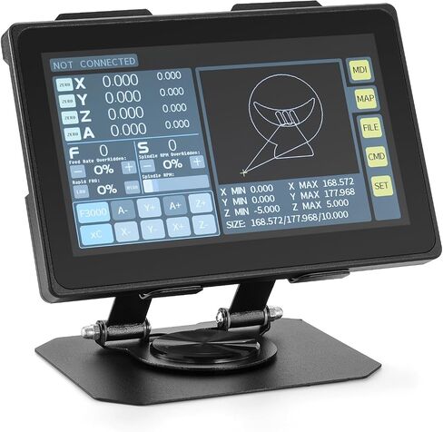 Genmitsu P7-A 7'' HD Touchscreen 4-Axis CNC Offline Controller | Standalone GRBL control with aluminum body, 7-inch HD touch display, and dust-free CNC router operation with no PC connection in Kuwait
