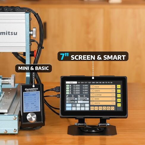 Genmitsu P7-A 7'' HD Touchscreen 4-Axis CNC Offline Controller | Standalone GRBL control with aluminum body, 7-inch HD touch display, and dust-free CNC router operation with no PC connection in Kuwait