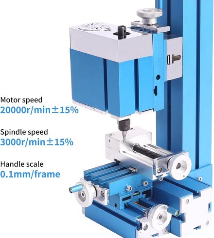 Power metal milling machine,Hobby use, small size, mini milling machine, garage workshop tools,timber，wood，metal friendly (24, Watts),W104MA in Kuwait