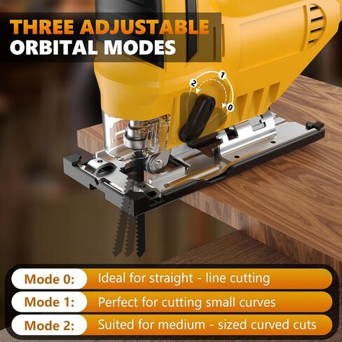 Cordless Jig Saw for Dewalt 20v Max Battery, 3 Orbital Settings, 0°- 45° Bevel Cuts, Brushless Orbital Jigsaw with LED Light for Straight Circle Curve Cutting (No Battery) in Kuwait
