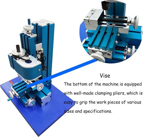 INTBUYING Mini Metal Milling Machine AC100V-240V Mini Drilling and Milling Machine DIY Tool Benchtop Wood Lathe for Educational Model Making in Kuwait