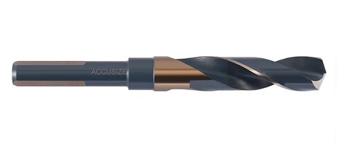 Accusize ANSI S&D Drill Shank Degree, 13/16 in, 0412-1316 | 13/16" ANSI M35(HSS+5% Cobalt) S&D Drill, 1/2" Shank, 135-Degree Split Point, Reduced Shank in Saudi Arabia