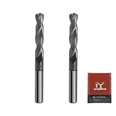 1/8 Carbide Drill Bit : Max 700 Holes for Hardened & Stainless Steel 5pcs | Hot Working Steel, Metal, TiAlSi Coating, 135° Point Angle, For CNC & drill press, in Kuwait