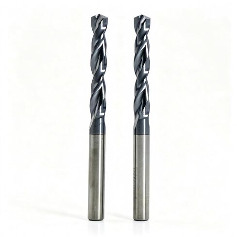 1/8 Carbide Drill Bit : Max 700 Holes for Hardened & Stainless Steel 5pcs | Hot Working Steel, Metal, TiAlSi Coating, 135° Point Angle, For CNC & drill press, in Kuwait