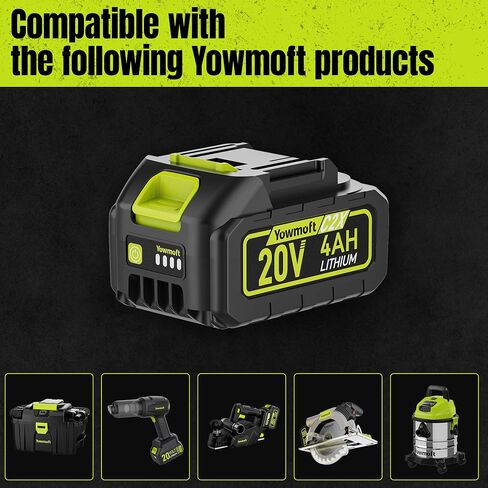 20V 4.0Ah Lithium-ion Battery & Charger Only Compatible Tools in Kuwait