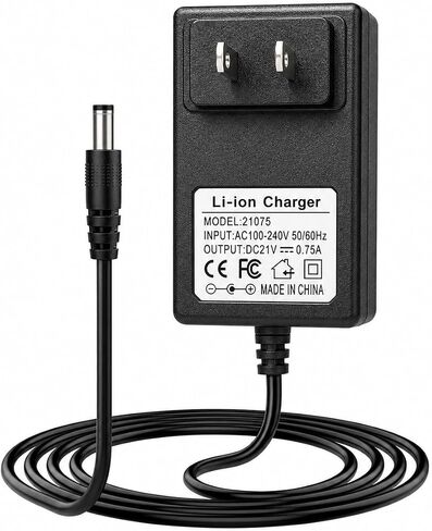 21V Chainsaw Charger Compatible with SEESII Mini Chainsaw/Impact Wrench/Pole Saw, Black Lithium Battery Power Adapter Replacement in Kuwait