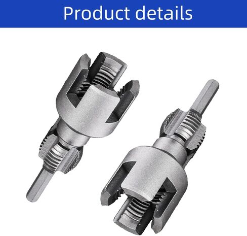 Upgraded Electric Drill Compatible PVC Pipe Threader Kit Rethreading Tools,1/2'' and 3/4'' Integrated Internal & External Pipe Thread Cutting Tools(1/2'' & 3/4'') (MIX) in Kuwait