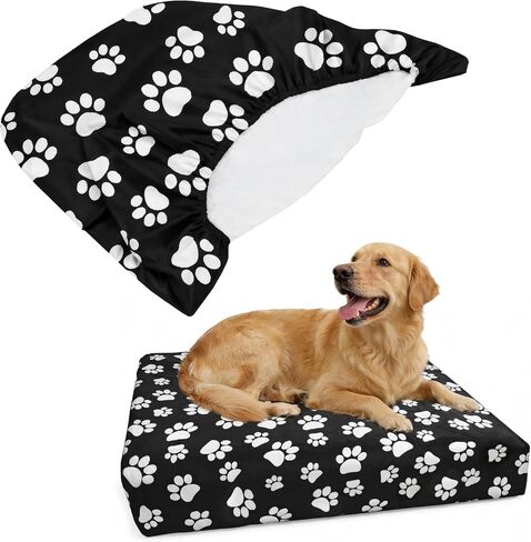 DUKE&LEFTY PetBed Slipcover-Stretch Soft Petbed Cover-Universal-Easy to Remove (Zipper Free)-Navy/Medium in Saudi Arabia