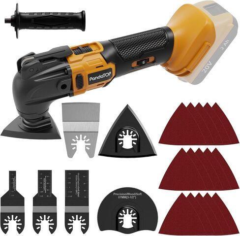 Oscillating Multi Tool for DeWalt 20v Max Battery, Brushless, 6 Variable Speed, Cordless Oscillating Tool, Multiusos, 22 Pcs Multi Tool Kit Cutting, Sanding, Scraping (Battery Not Included) in Kuwait