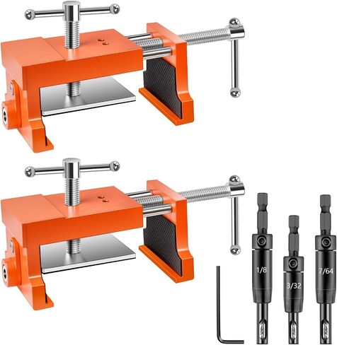 Cabinet Installation Tool Kit – Self Centering Drill Bit Set and Cabinet Clamps, Woodworking Hinge Drill Guide for Doors, Drawers & Hardware Alignment in Kuwait