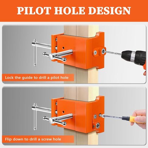 Cabinet Installation Tool Kit – Self Centering Drill Bit Set and Cabinet Clamps, Woodworking Hinge Drill Guide for Doors, Drawers & Hardware Alignment in Kuwait