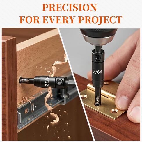 Cabinet Installation Tool Kit – Self Centering Drill Bit Set and Cabinet Clamps, Woodworking Hinge Drill Guide for Doors, Drawers & Hardware Alignment in Kuwait