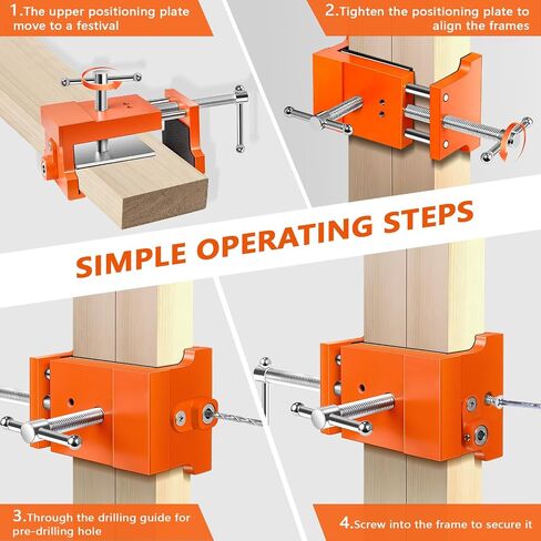 Cabinet Installation Tool Kit – Self Centering Drill Bit Set and Cabinet Clamps, Woodworking Hinge Drill Guide for Doors, Drawers & Hardware Alignment in Kuwait