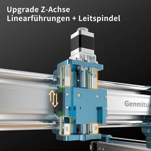 Genmitsu 4040-PRO MAX CNC Router + CFL10-40 10000mW Laser Module, 710W Trimmer & Linear Rail Driven, Work Area 410 x 405 x 77mm, for Wood Metal Acrylic Cutting Milling, GRBL Control in Kuwait