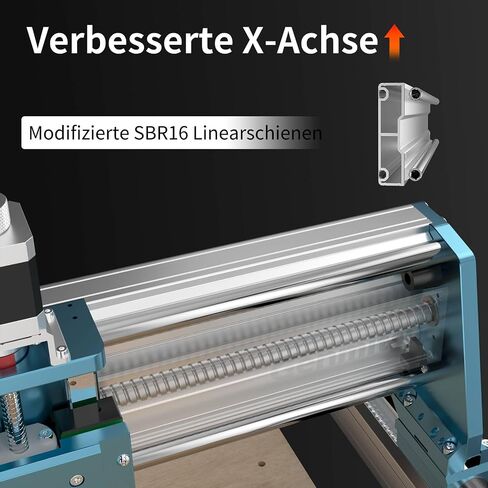 Genmitsu 4040-PRO MAX CNC Router + CFL10-40 10000mW Laser Module, 710W Trimmer & Linear Rail Driven, Work Area 410 x 405 x 77mm, for Wood Metal Acrylic Cutting Milling, GRBL Control in Kuwait