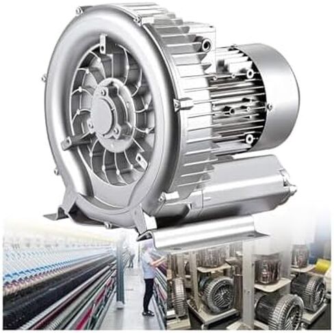 Multi-Use Regenerative Ring Pump High Pressure Vortex Blower Industrial High-Pressure Equipment，Regenerative Blower High-Pressure Vortex Ring Blower 110V/220V 50Hz Single Phase 120W(0.16HP)- in Kuwait