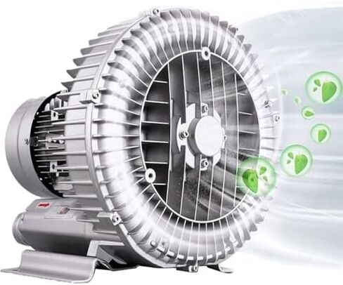 Multi-Use Regenerative Ring Pump High Pressure Vortex Blower Industrial High-Pressure Equipment，High-Pressure Vortex Blower, 350W Industrial Vacuum Pump for Air Blowing & Suction, Ideal for in Kuwait